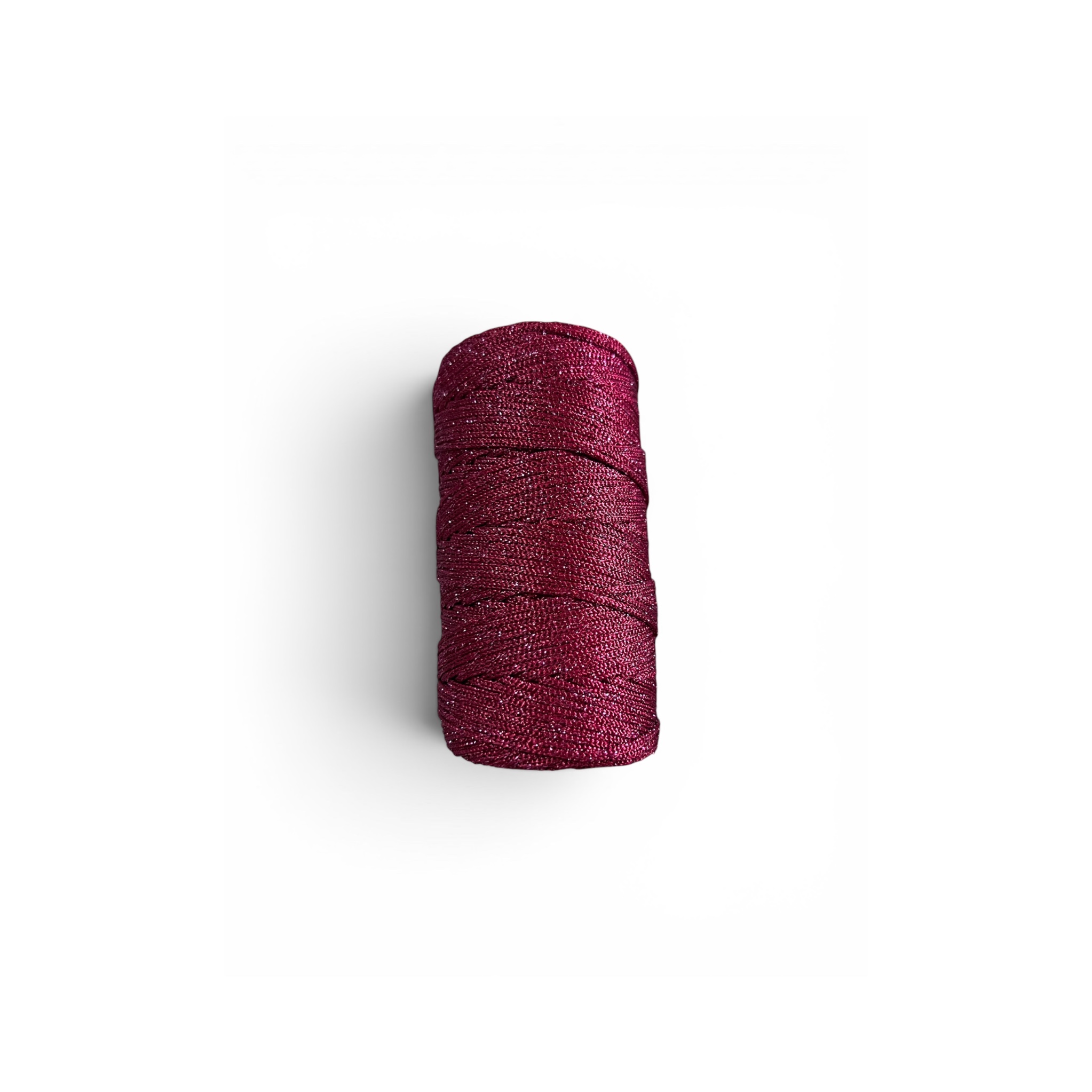 Fil pailleté - Rouge rubis