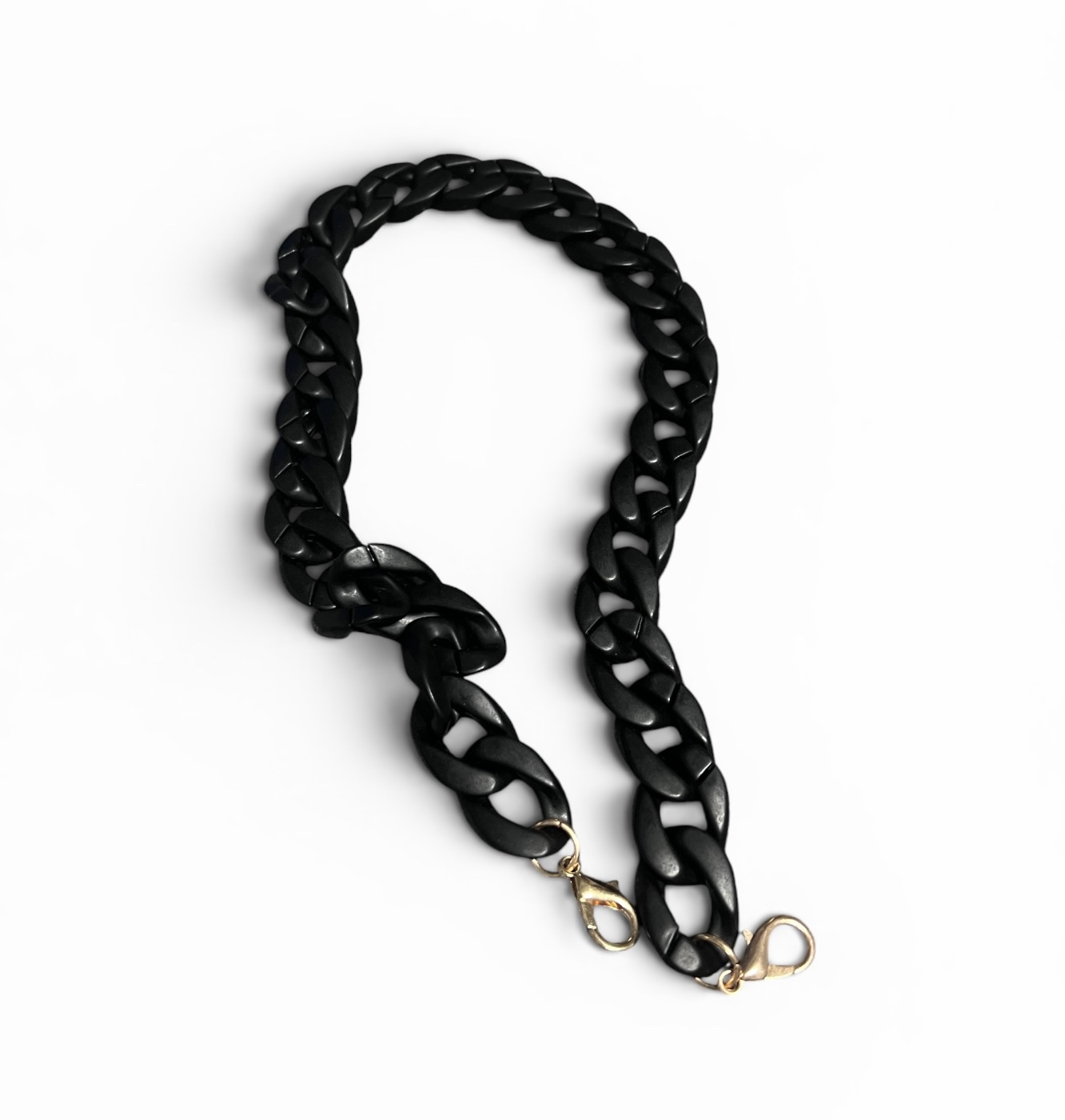 Chaîne pour sac en résine  - Noir