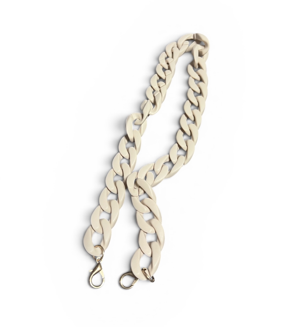 Chaîne pour sac en résine  - Beige