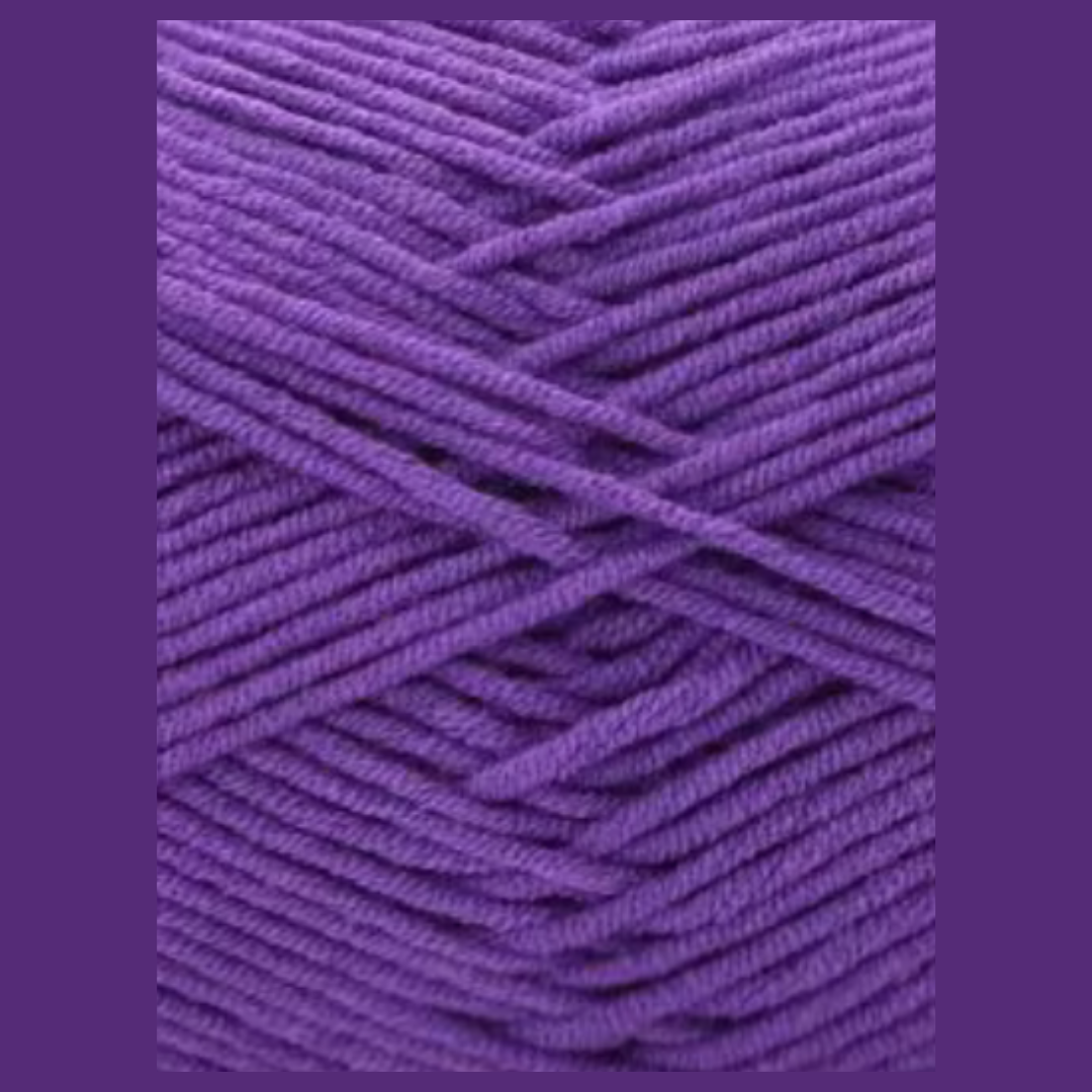 Laine Coton 100g - Mauve foncé