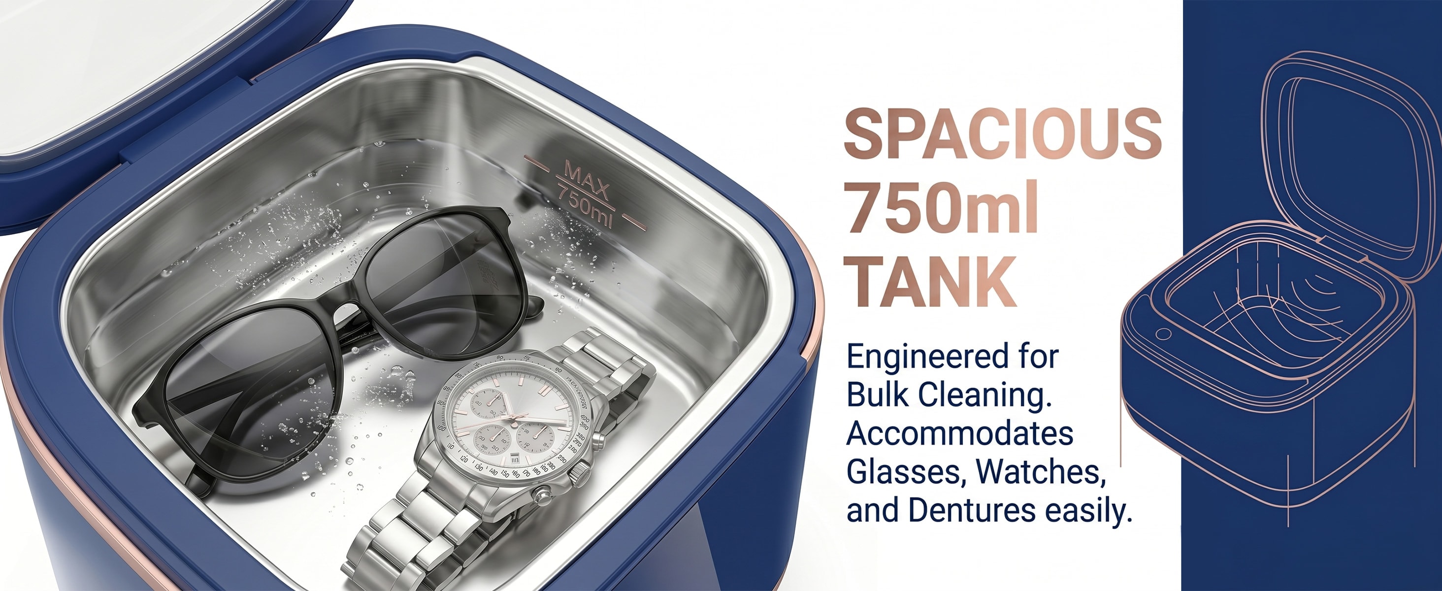 Spacious 750ml Capacity