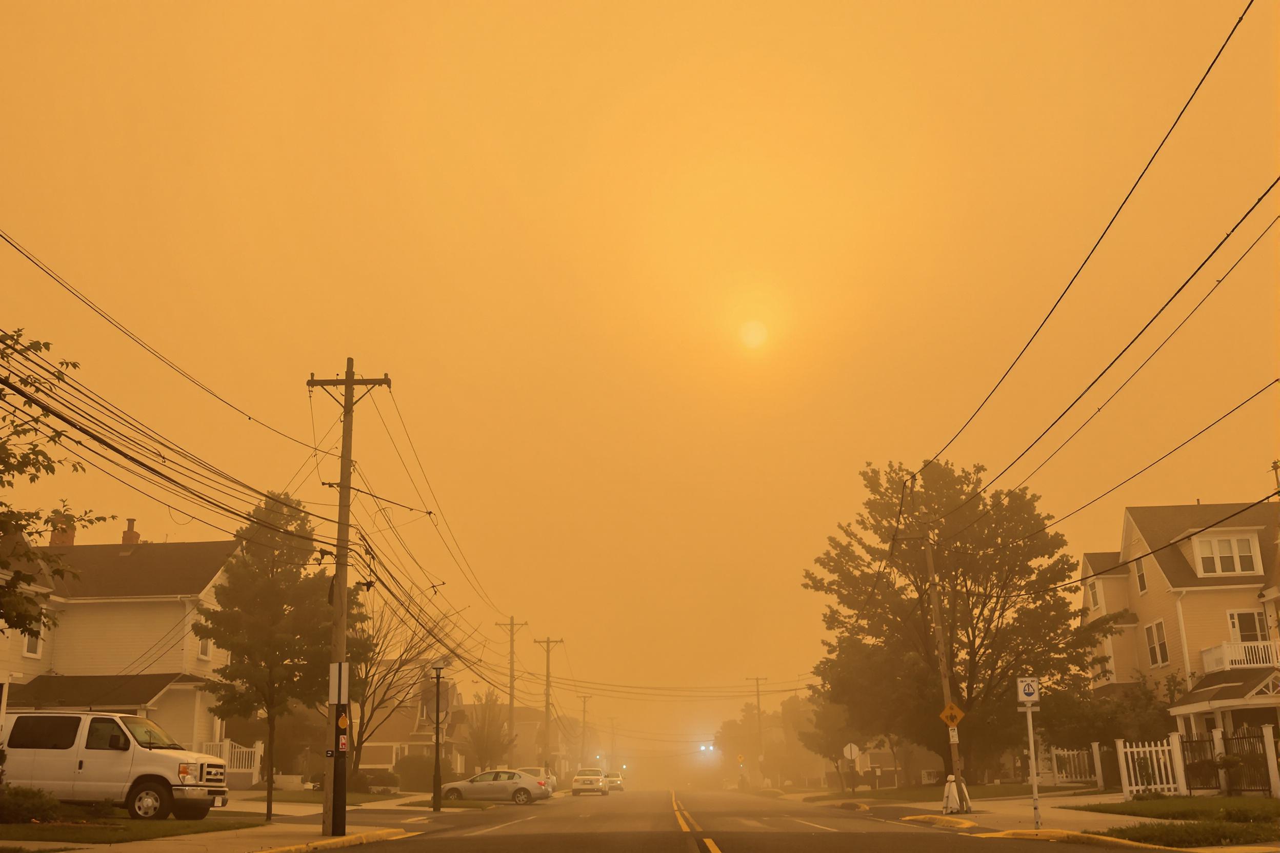 캐나다 산불 연기 뉴저지 강타, '대기질 지수(AQI)' 확인으로 건강 지켜야