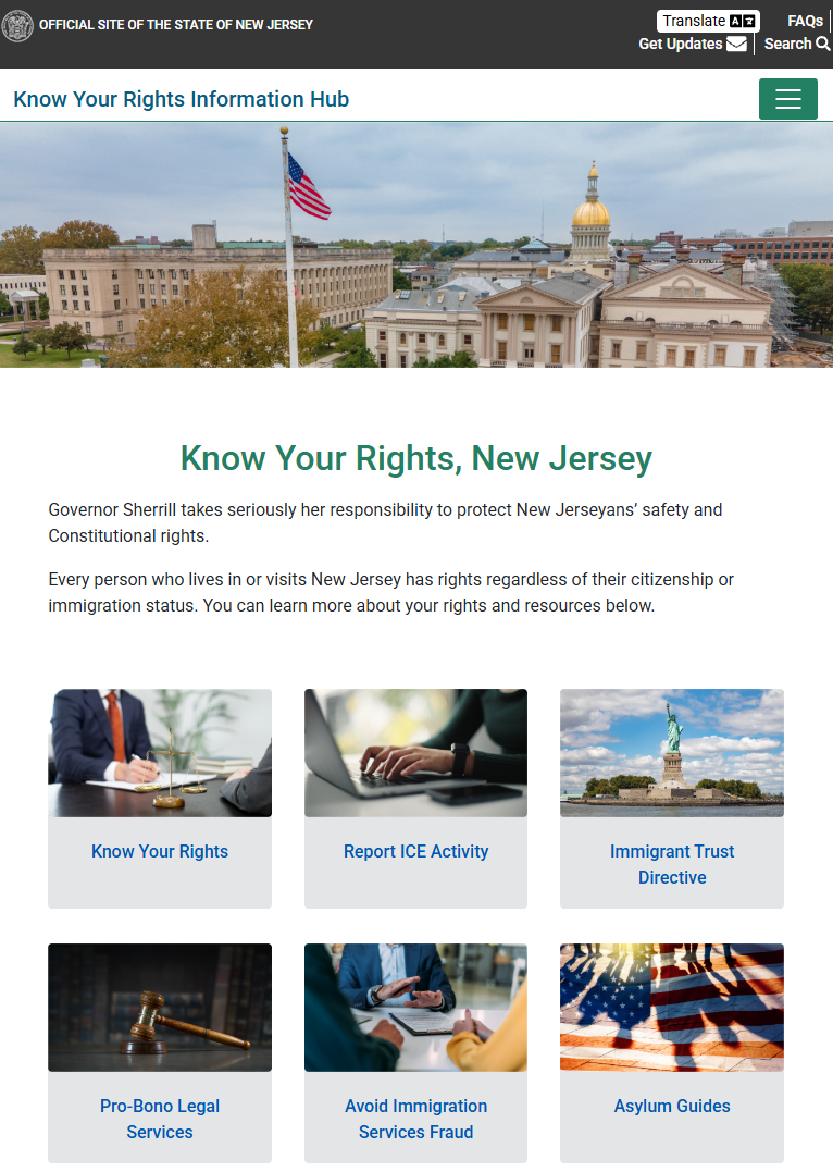 주정부 청사 내 이민 단속 제한… '권리 알기' 웹사이트 개설