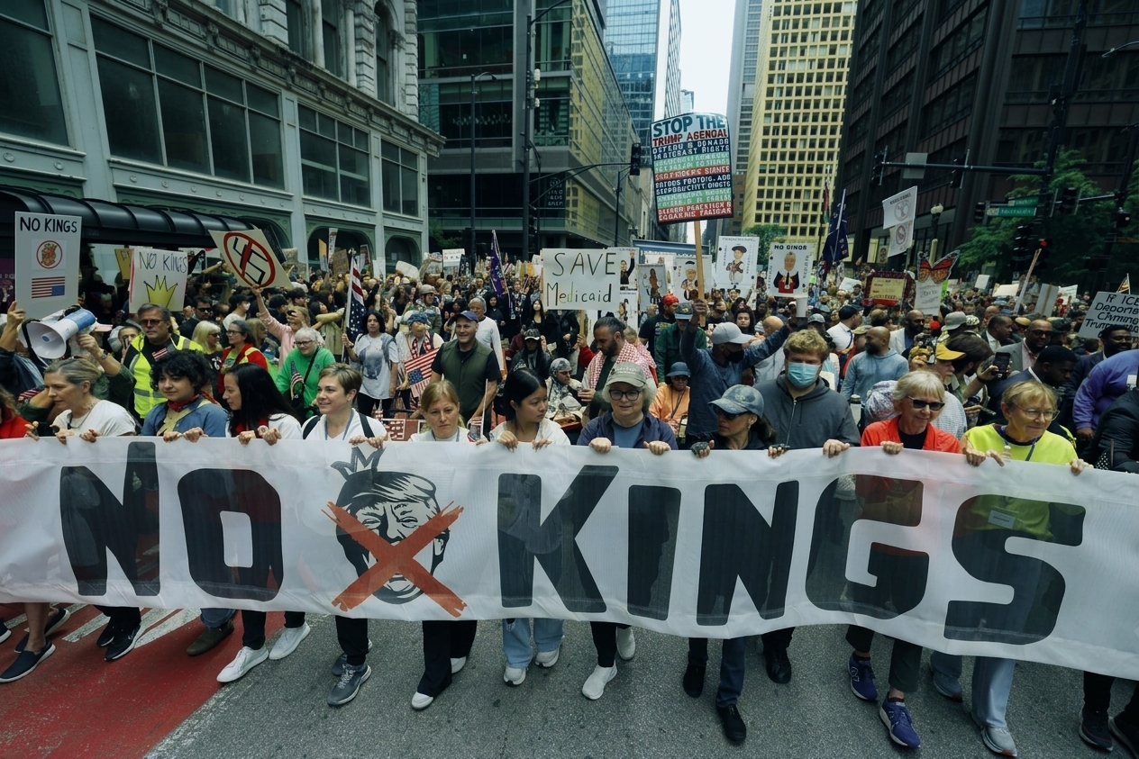 뉴저지 전역 54곳서 '왕은 없다' 반트럼프 대규모 시위 예고