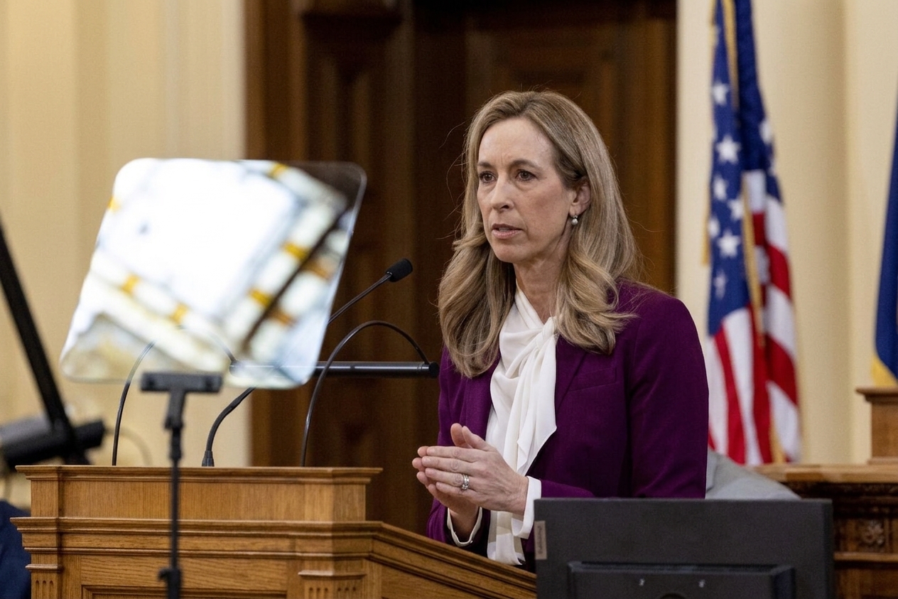 셰릴 주지사, 첫 예산안 607억 달러 제안… 재정 적자 축소에 초점