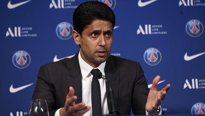 Info Main Bola - Presiden PSG Bantah Ikut Campur soal Sheikh Qatar yang Mau Beli MU