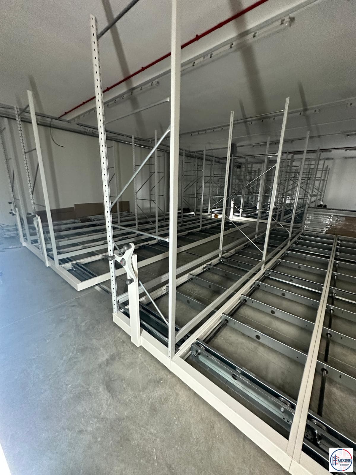 Storage and Removal Company mobile shelving project, Durham — image 3