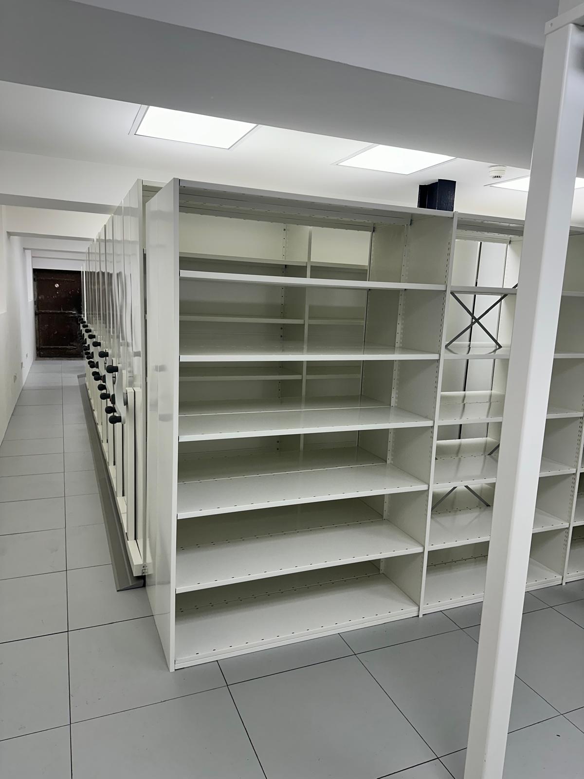 Picture hanging racking system installed within a prestigious Gibraltar art gallery