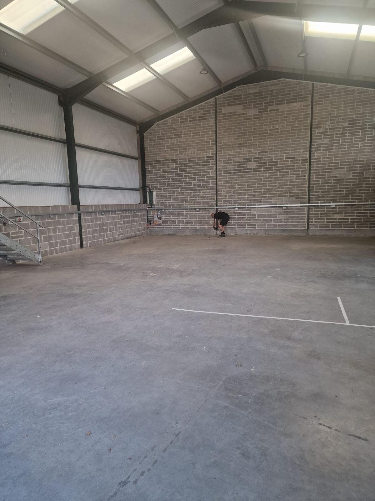 Before: warehouse space in Devon prior to longspan shelving installation