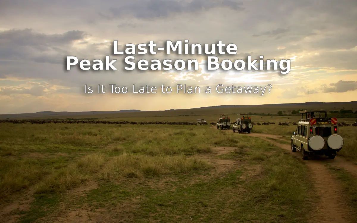 Last-Minute Peak Season Booking: Is It Too Late to Plan a Getaway?