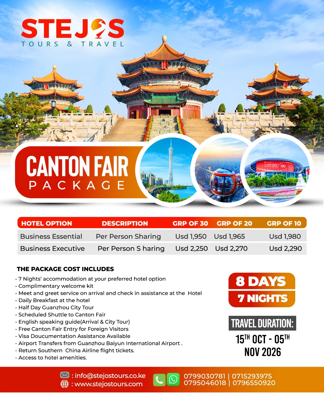 8 Days Canton Fair Package