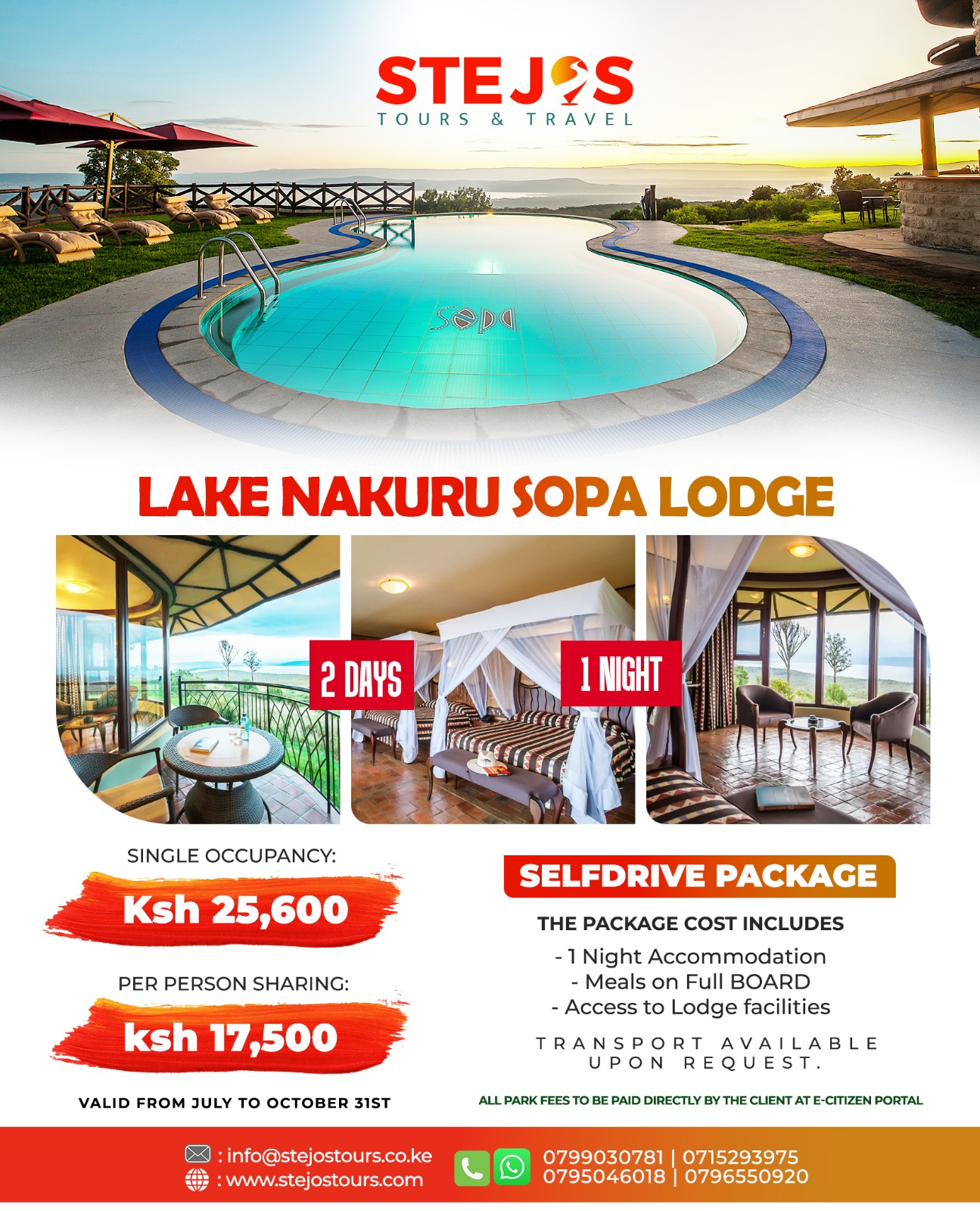 2 Days Lake Nakuru Sopa Lodge