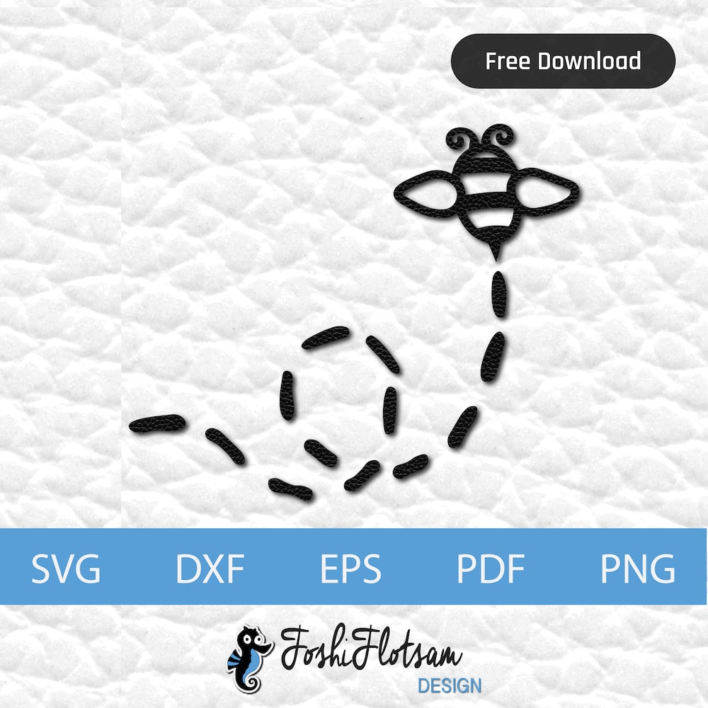 Free clipart SVG - Free bumblebee flying trail SVG clipart 1 bumblebee free clipart SVG file with flying bumblebee with flight trail.