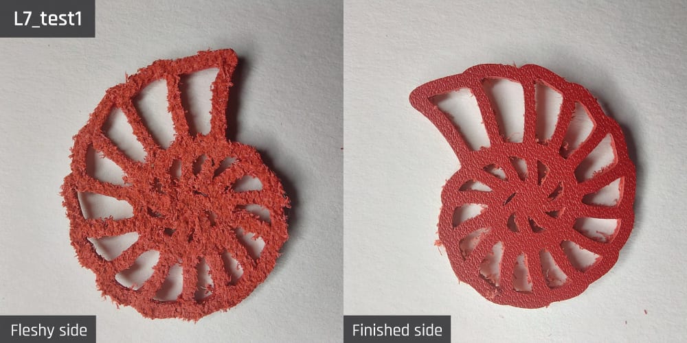 Results-image-L7_test1 Cut resulting from test 1 for sample L7.