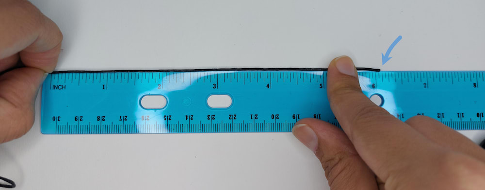 Step 1c: measure length using ruler