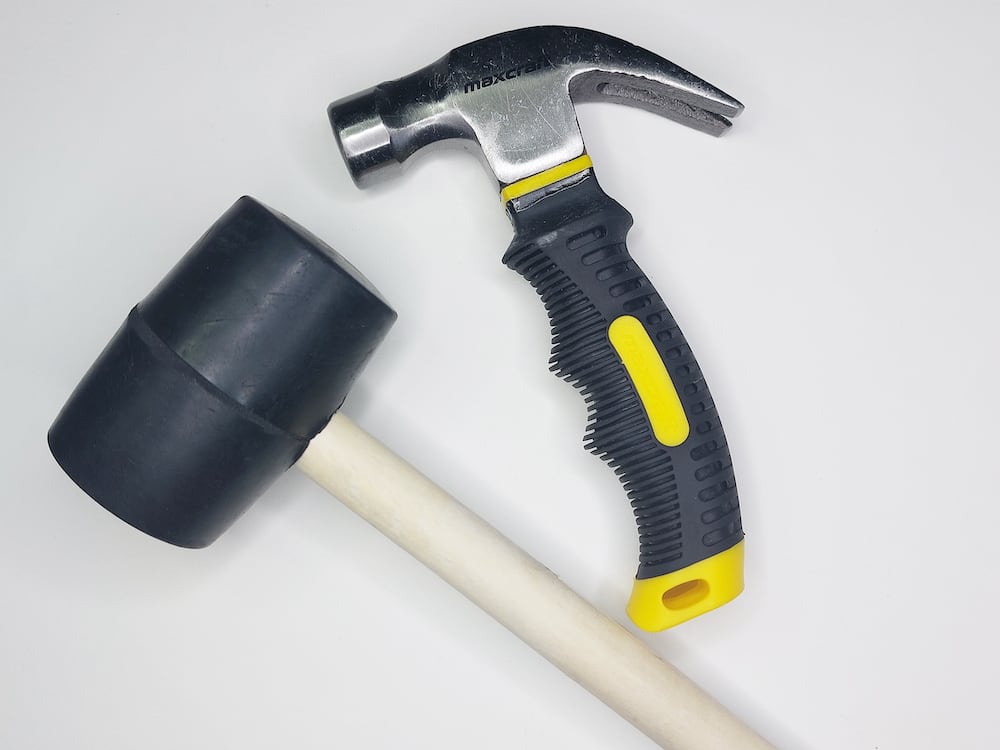 hammer and mallet to secure snap bracelet closures hammer and mallet to secure snap bracelet closures