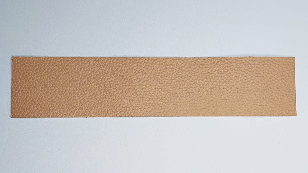 Leather sample A strip of leather.