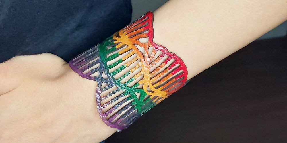 Pride leather bracelet Pride leather bracelet