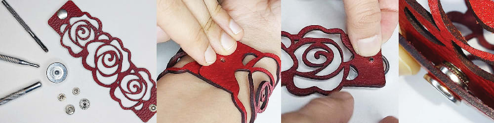 Cricut bracelet DIY overview step 7: Add bracelet closures