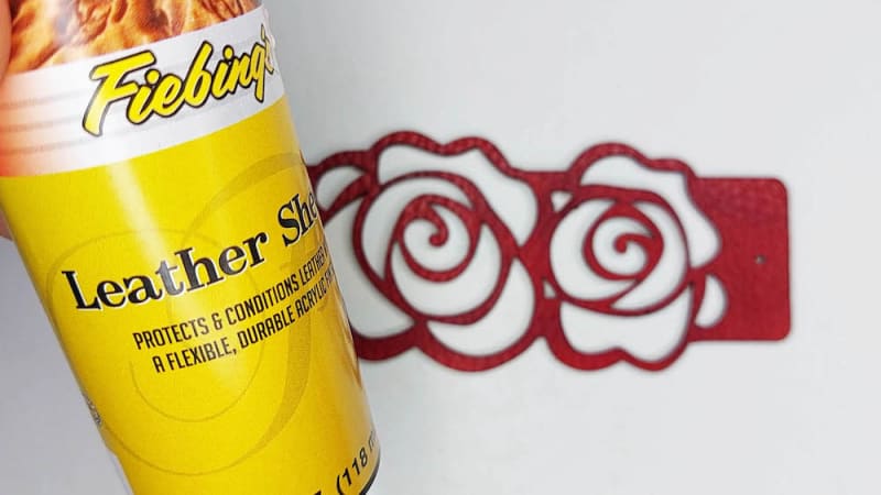 Step 3a: Take a clean rag and apply some leather sheen to it