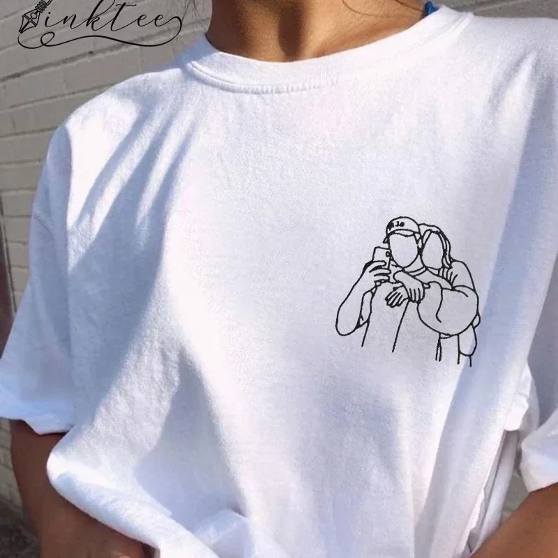 Custom Picture embroidered T-Shirt