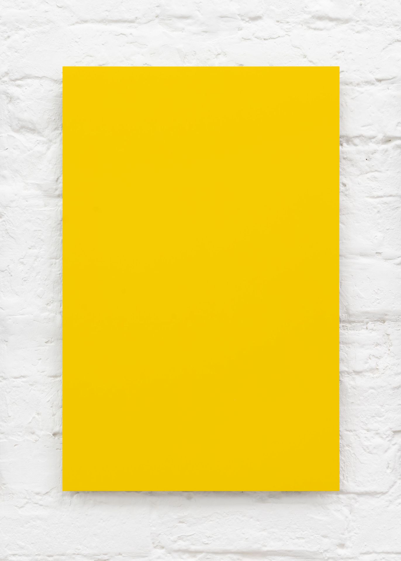 Yellow, 2018. Laquer on aluminum, 56 x 36,5 cm. From the series RAL.