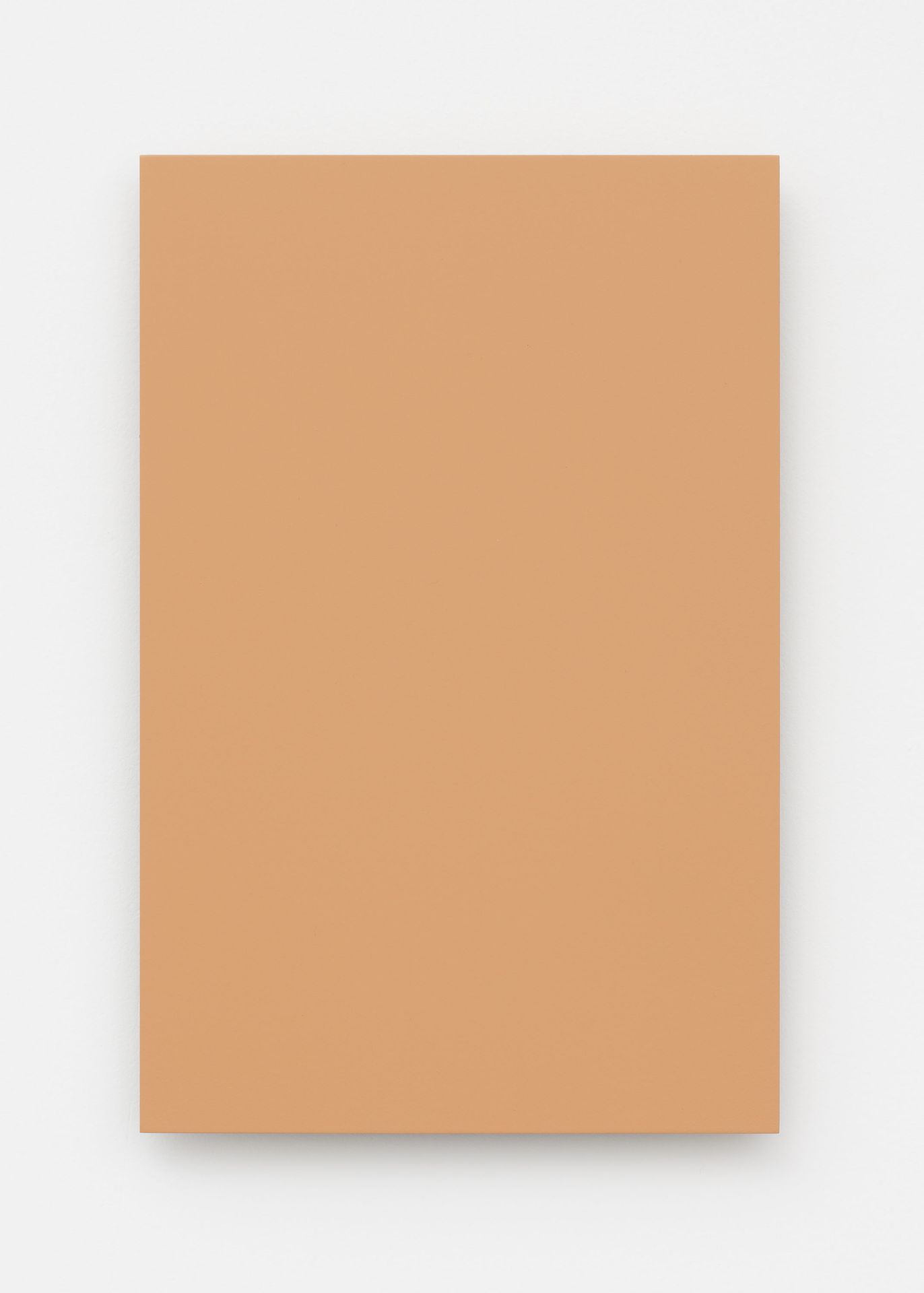 Sand Yellow, 2018. Laquer on aluminum, 28 x 18,3 / 39,6 x 25,8 / 56 x 36,5 cm. From the series RAL.