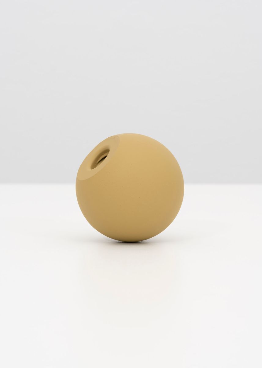Pigment print titled 'Ball Knob (Dark Yellow)', 2020, from the series DIN