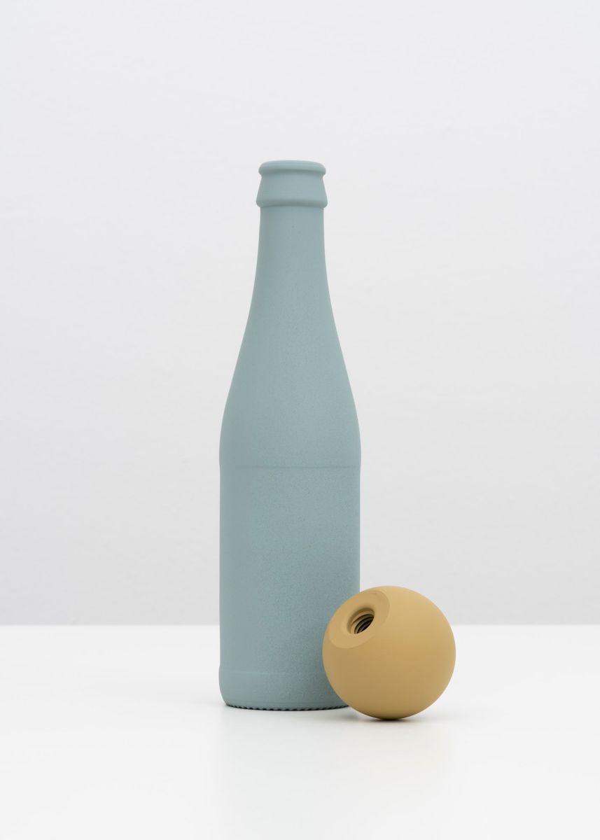Pigment print titled 'Vichy-shape with Ball Knob', 2020, from the series DIN