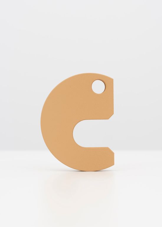 Pigmentdruck mit dem Titel 'Schwenkscheibe (Sandgelb)', 2021