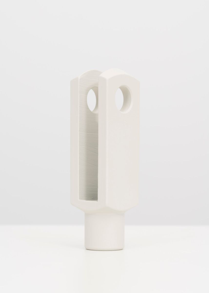 Pigment print titled 'Fork Joint (Grey White)', 2022, from the series DIN