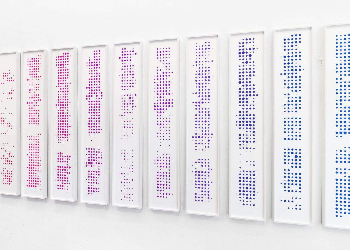 Installation view of Mitte Media Festival exhibition