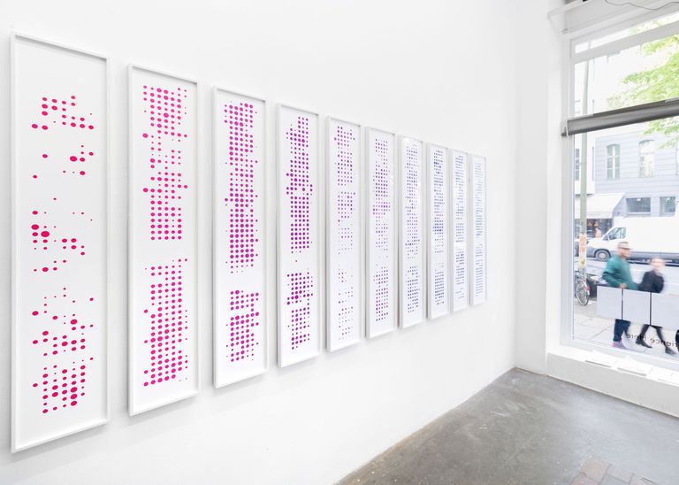 Installation view of Mitte Media Festival exhibition