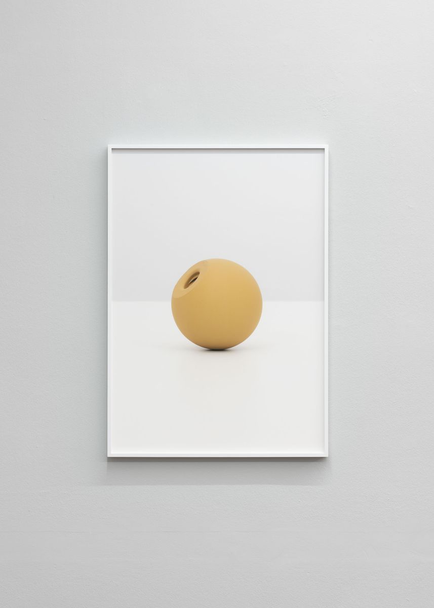 Pigment print titled 'Ball Knob (Dark Yellow)', 2020, from the series DIN - Detail 1