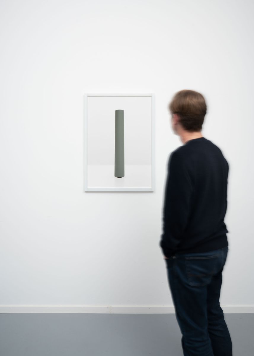 Pigment print titled 'Taper Pin (Field Grey 2)', 2023, from the series DIN - Detail 1