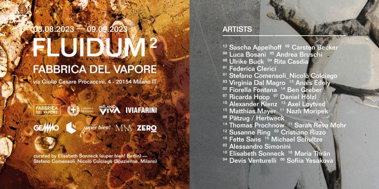 Exhibition invitation for "Round Trip Fluidum²"