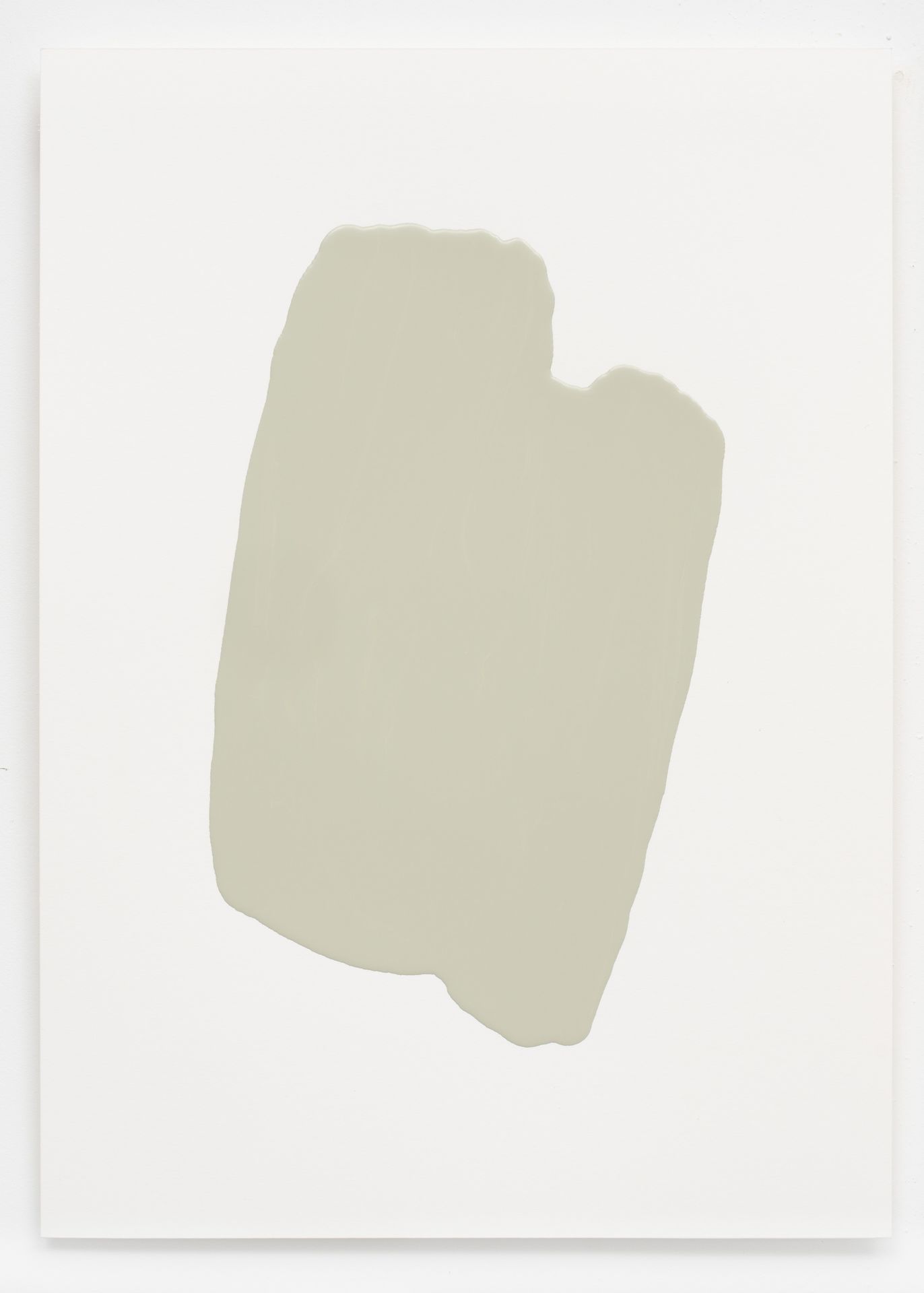 Chromgrau 0219, 2025. Alkydharzlack auf Siebdruckpapier, 35 x 25 cm.
