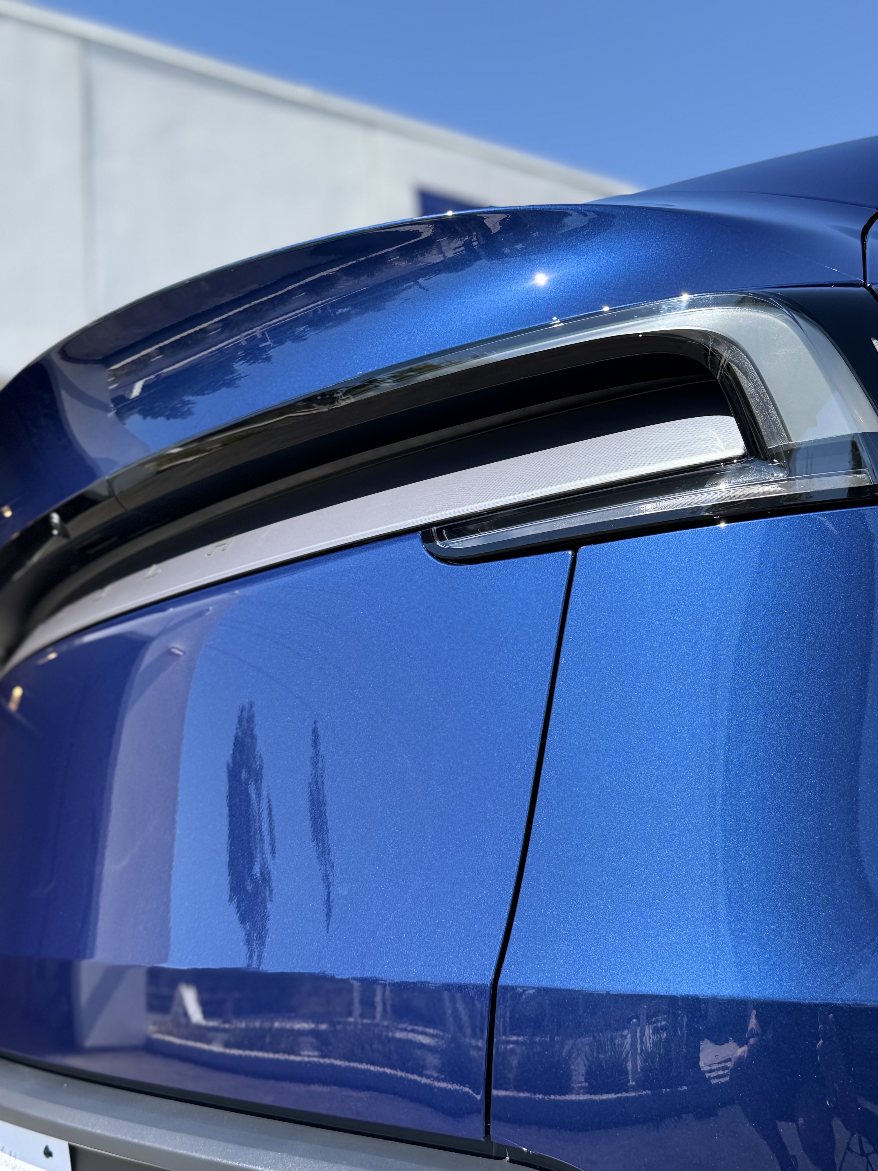 Tesla ceramic coating after result side view