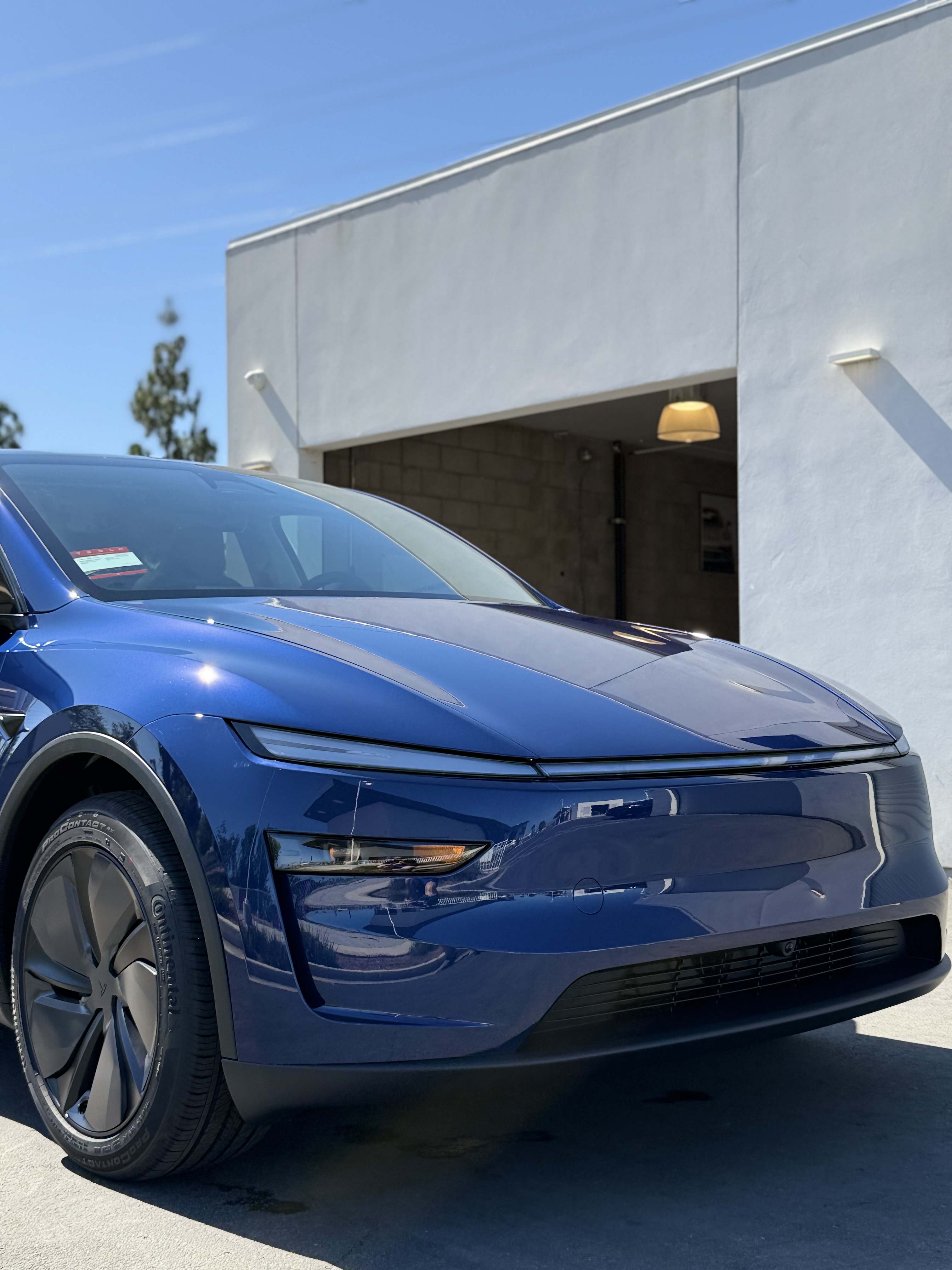 Tesla ceramic coating after result reflection