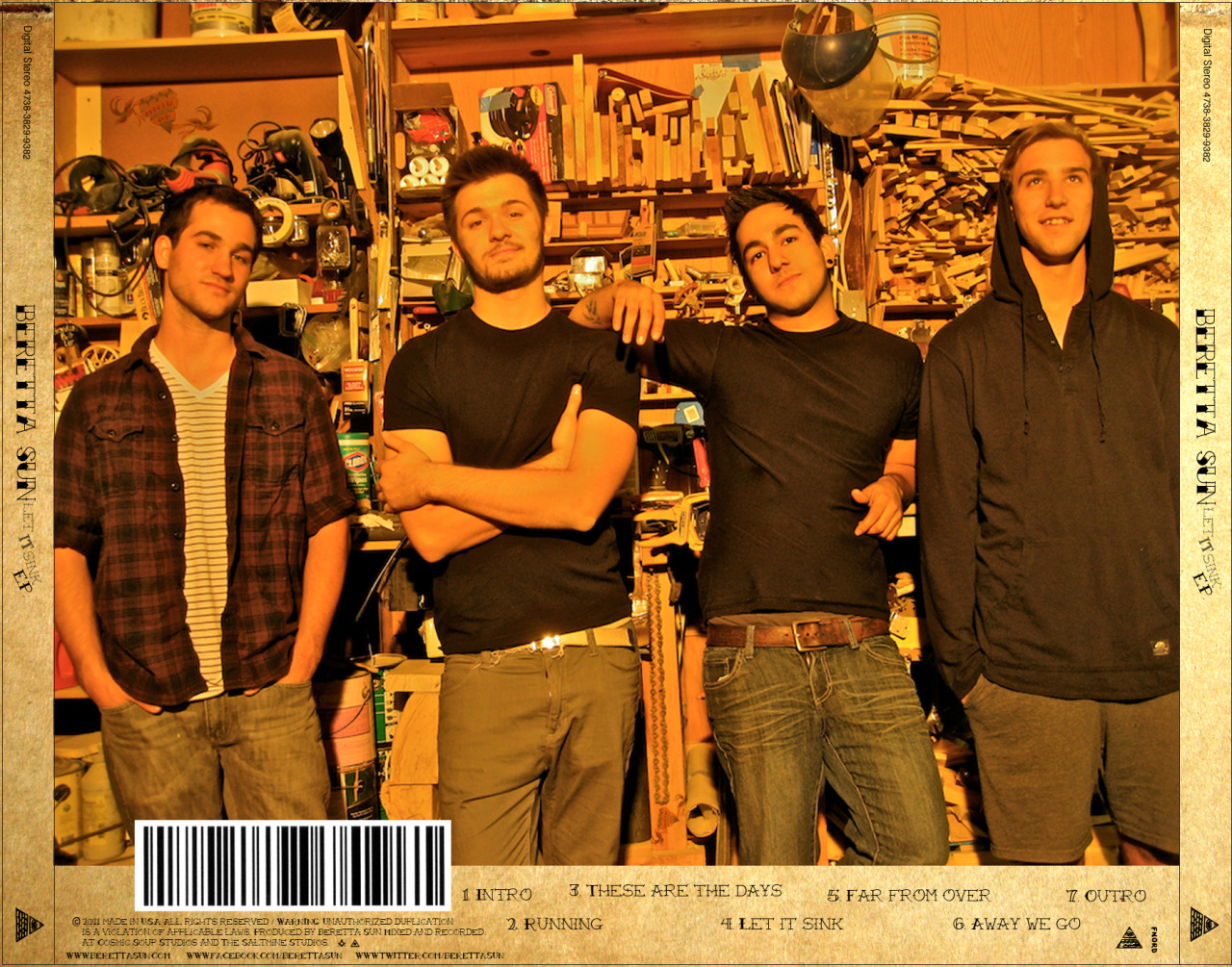 Printed album back cover