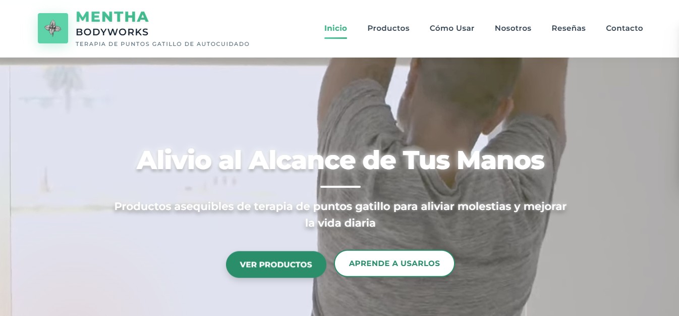 Wellness products website