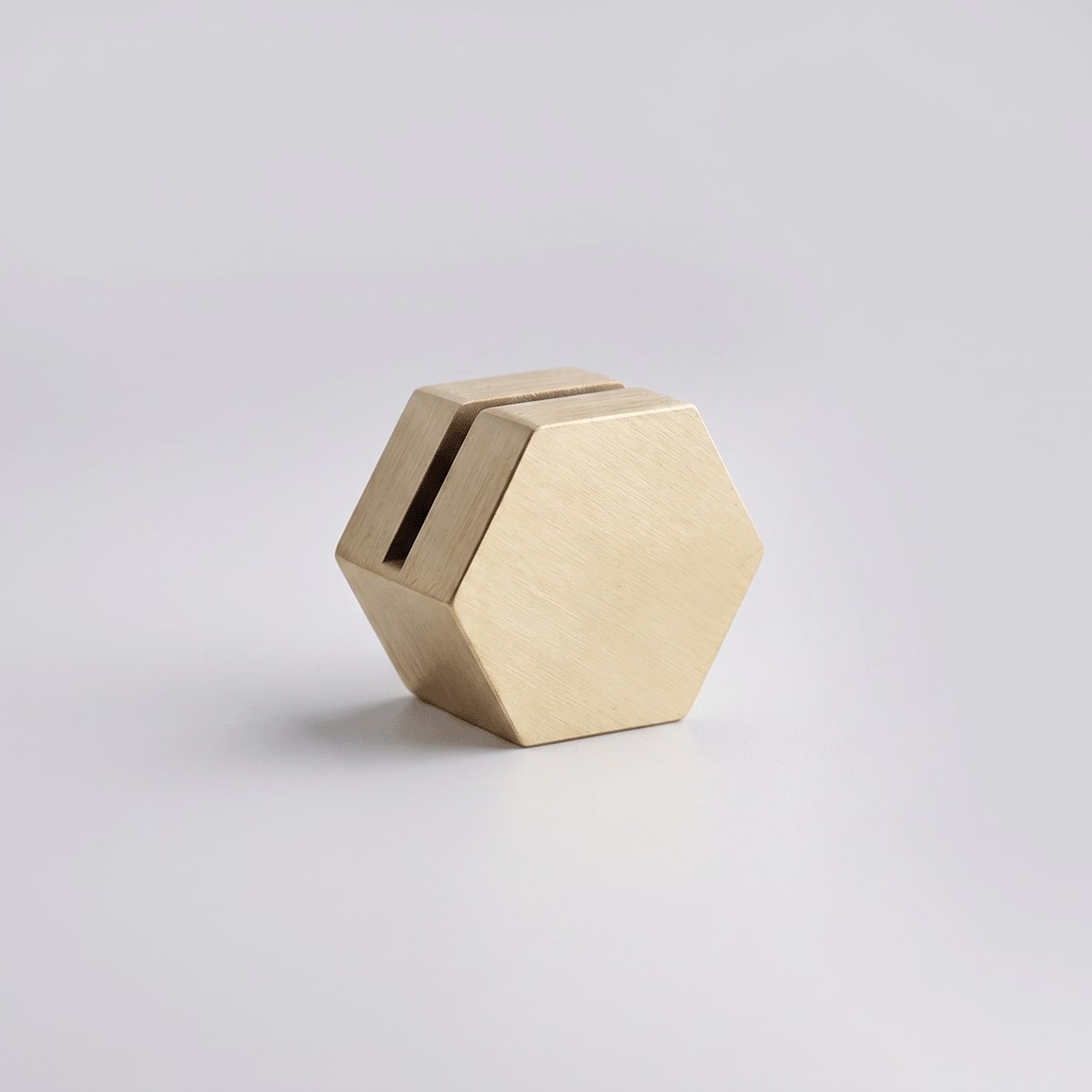 Wischos Gift - Precision Brass Place Card Holder - Solid brass - Custom Corporate Gift