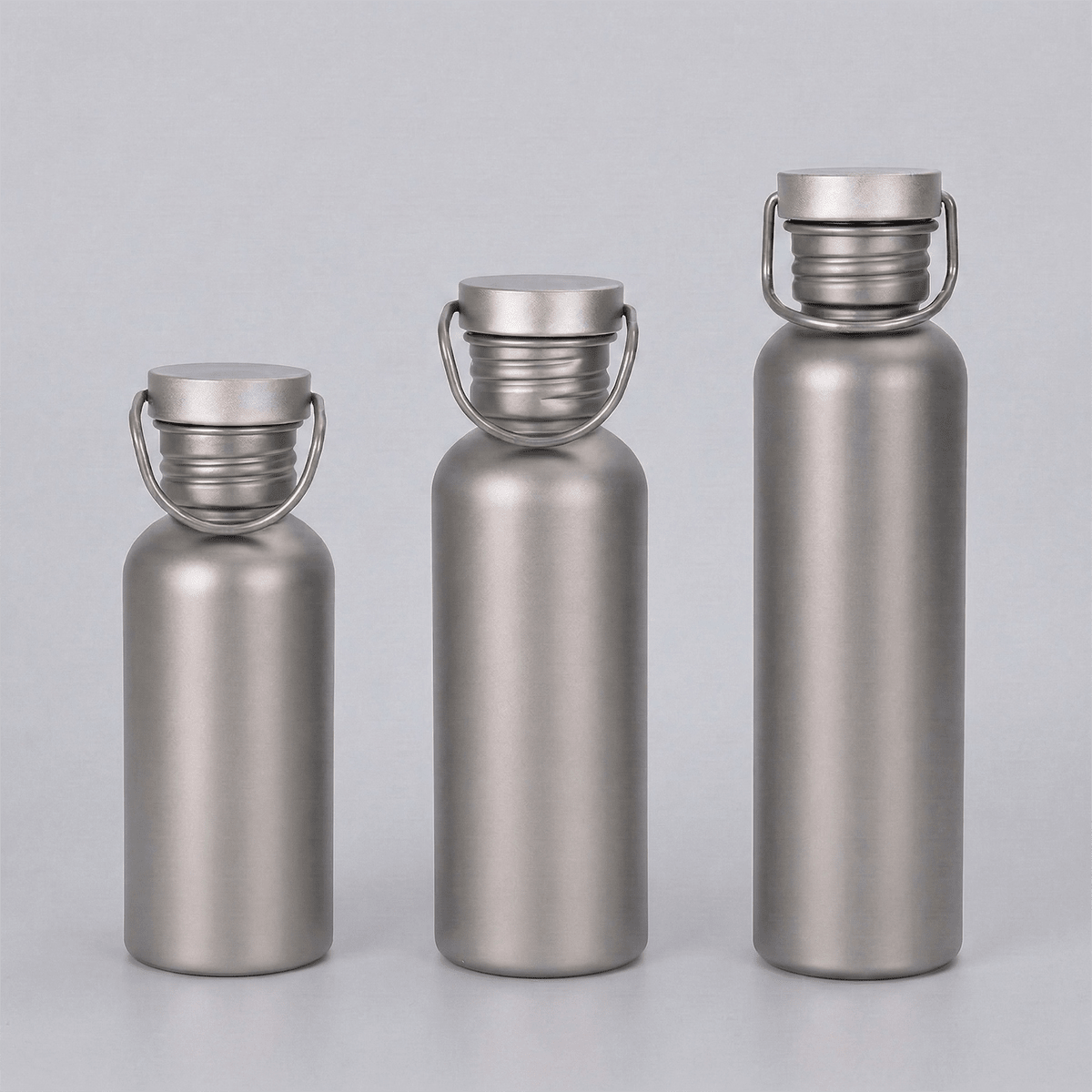 Wischos Gift - Pure Titanium Vacuum Insulated Bottle - Grade 1 Titanium - Custom Corporate Gift