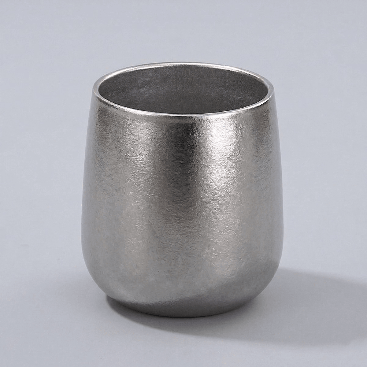 Wischos Gift - Ice-Crystal Pure Titanium Egg Cup - Pure Titanium - Custom Corporate Gift