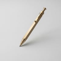 Hexagonal Brass Click Pen - view 2