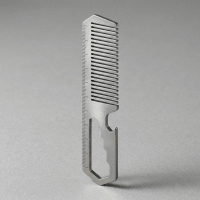 Titanium Anti-Static Beard & EDC Comb Multi-Tool - view 1