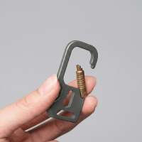 Titanium EDC Carabiner with Bottle Opener - view 3