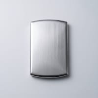 Slim Push Stainless Steel Business Card Case - view 4