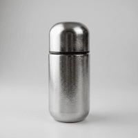 Pure Titanium Capsule Flask - view 1