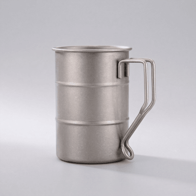 Bamboo-Groove Stainless Steel Mug — Drinkware